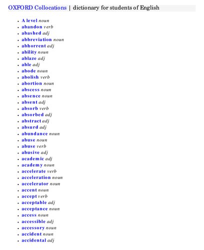 ﻿دیکشنری مجموعه آکسفورد