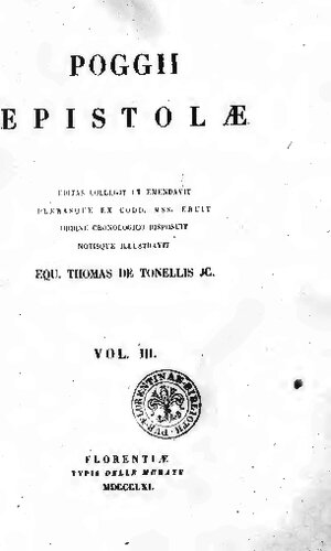 ﻿نامه های پوگیوس، جلد سوم: کتاب های X-XIV