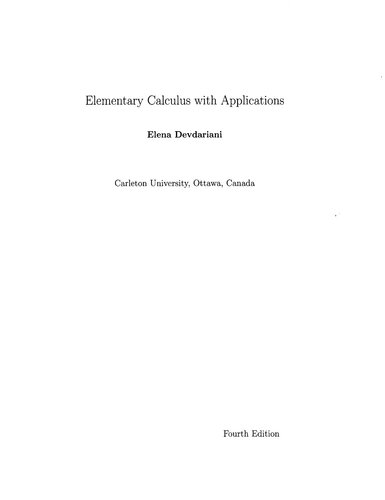 ﻿حساب دیفرانسیل و انتگرال ابتدایی با کاربردها