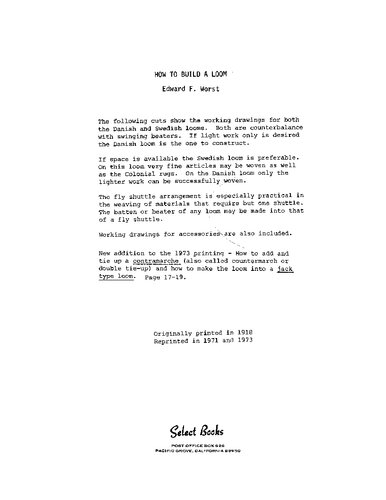 ﻿چگونه یک ماشین بافندگی بسازیم