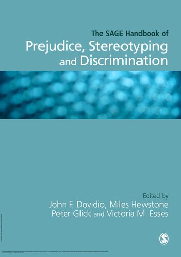 ﻿SAGE Handbook of Prejudice, Stereotyping and Discrimination