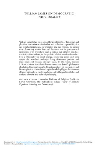 ﻿ویلیام جیمز در مورد فردیت دموکراتیک