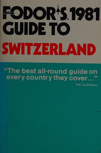 ﻿Fodor's Switzerland 1981 (شامل لیختن اشتاین)