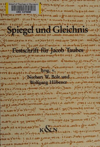 ﻿آینه و تمثیل. Festschrift برای Jacob Taubes