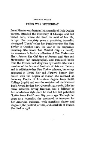 ﻿پاریس دیروز بود، 1925-1939