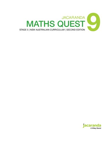 ﻿برنامه درسی Jacaranda Maths Quest 9 مرحله 5 NSW