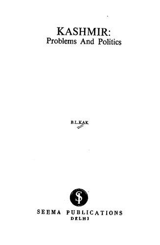﻿کشمیر: مشکلات و سیاست