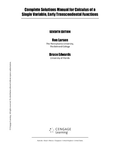 ﻿راهنمای کامل راه حل برای حساب یک متغیر منفرد، توابع متعالی اولیه