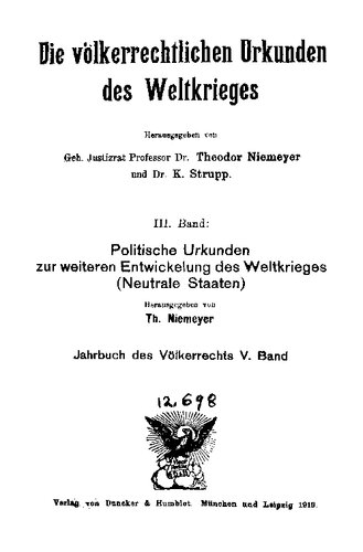 ﻿اسناد سیاسی در مورد توسعه بیشتر جنگ جهانی (دولت های بی طرف)