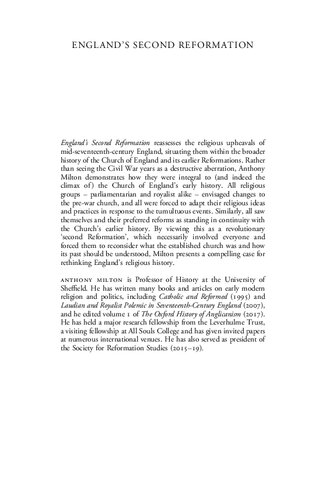 ﻿اصلاحات دوم انگلستان: نبرد برای کلیسای انگلستان 1625-1662