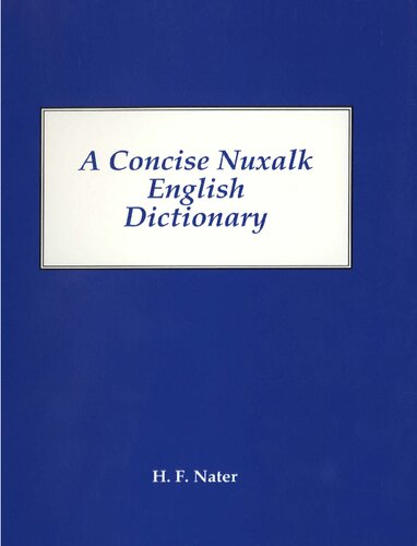 ﻿دیکشنری مختصر Nuxalk-English