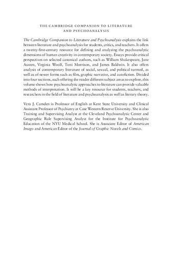 ﻿همنشین کمبریج برای ادبیات و روانکاوی