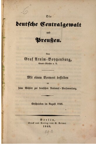 ﻿قدرت مرکزی آلمان و پروس