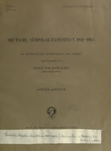 ﻿نتایج همکاری بین المللی هواشناسی اکتبر 1901 تا مارس 1904