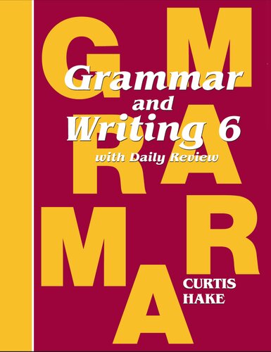 ﻿Grammar and Writing 6 with Daily Review