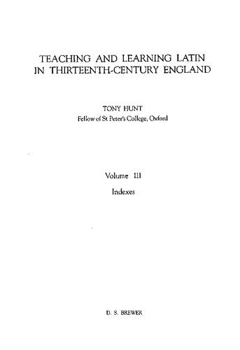 ﻿آموزش و یادگیری لاتین در انگلستان قرن سیزدهم