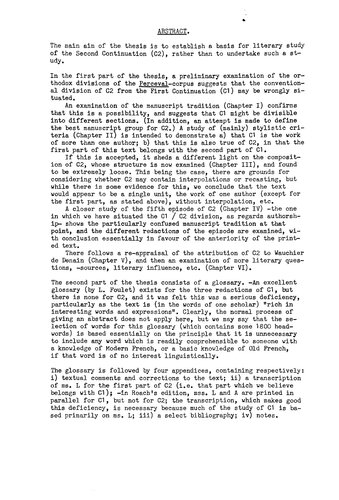 ﻿ادامه دوم ادراک فرانسوی قدیم: مطالعه انتقادی و لغوی