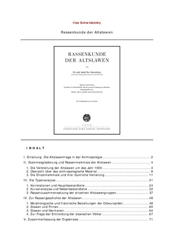 ﻿شویدتسکی، ایلزه - مطالعات نژادی اسلاوهای قدیمی (1938، 76 ص، متن)