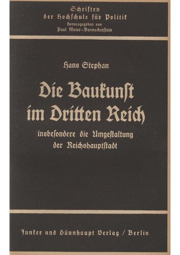 ﻿استفان، هانس - معماری در رایش سوم (1939، 30 ص، اسکن، شکستگی)