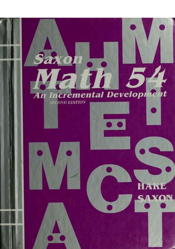 ﻿Saxon Math 54: An Incremental Development (ویرایش دوم)