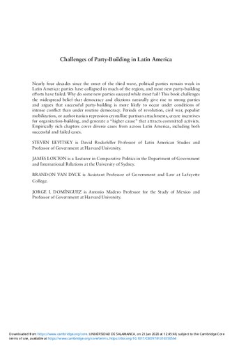 ﻿چالش های حزب سازی در آمریکای لاتین