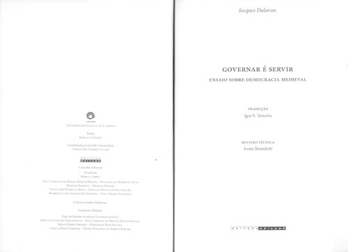 ﻿حکومت کردن یعنی خدمت کردن: مقاله ای درباره دموکراسی قرون وسطایی
