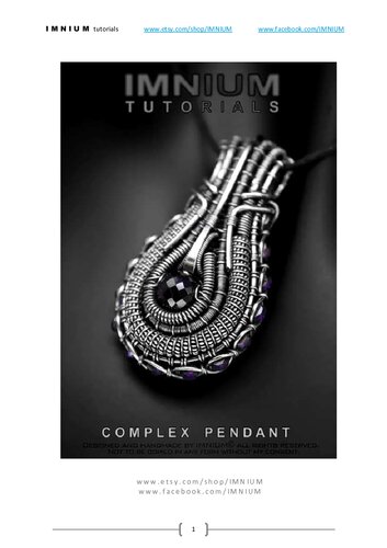 ﻿آموزش ساخت IMNIUM - آویز پیچیده - آموزش ساخت زیورآلات سیم پیچی