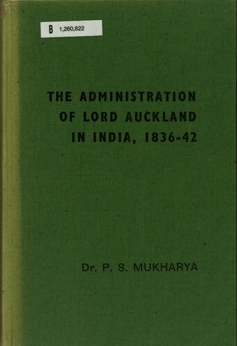 ﻿اداره لرد اوکلند در هند، 1836-42