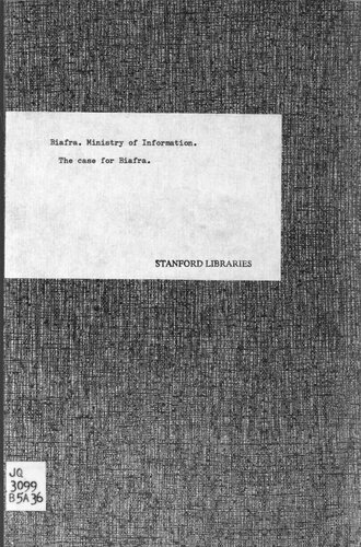 ﻿The Case for Biafra (نسخه اولین سالگرد استقلال)