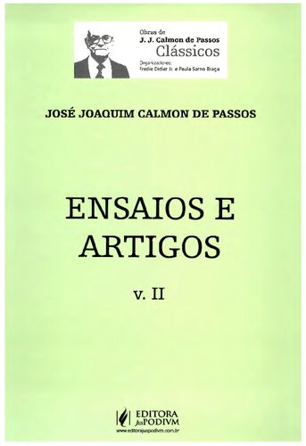 ﻿مقالات و مقالات - جلد 2. مجموعه Obras de J. J. Calmon de Passos