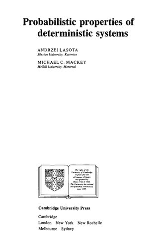 ﻿خواص احتمالی سیستم های قطعی