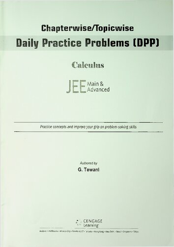 ﻿ریاضیات برای امتحان ورودی مشترک جی پیشرفته: حساب دیفرانسیل و انتگرال - تمرین روزانه