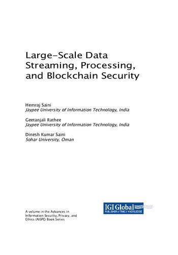 ﻿جریان داده، پردازش و امنیت بلاک چین در مقیاس بزرگ