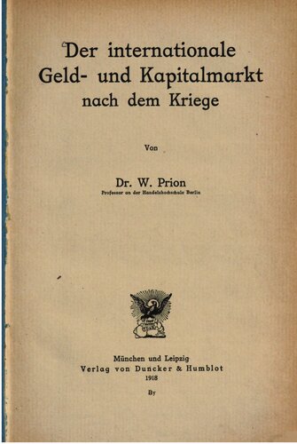﻿بازار بین المللی پول و سرمایه پس از جنگ