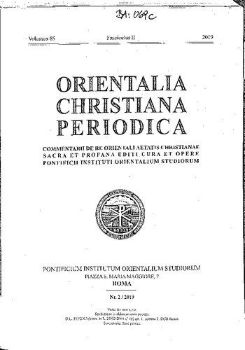 ﻿Orientalia Christiana Periodica