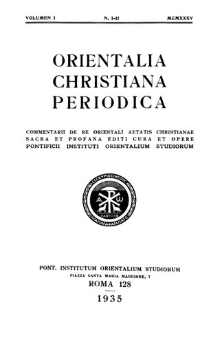 ﻿Orientalia Christiana Periodica