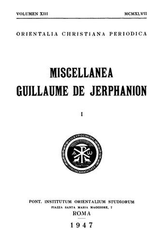 ﻿Orientalia Christiana Periodica