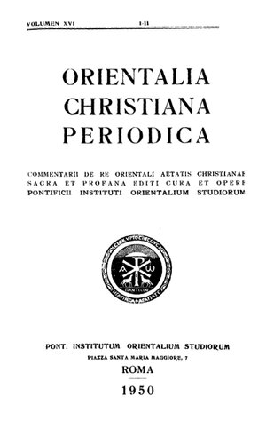 ﻿Orientalia Christiana Periodica