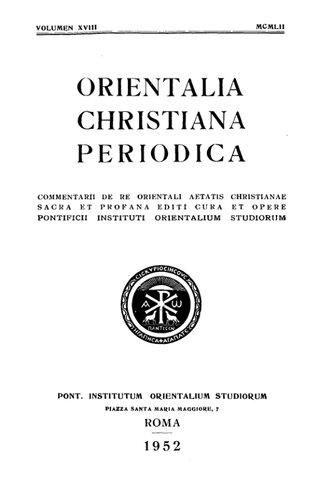 ﻿Orientalia Christiana Periodica