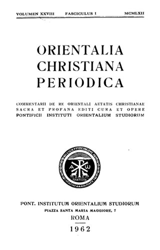 ﻿Orientalia Christiana Periodica