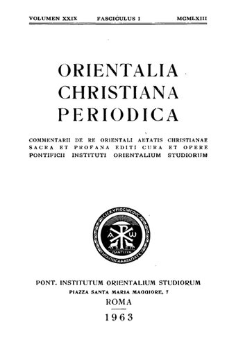 ﻿Orientalia Christiana Periodica