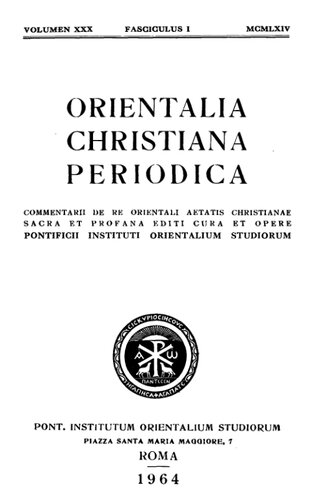 ﻿Orientalia Christiana Periodica