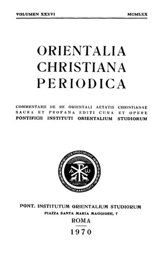 ﻿Orientalia Christiana Periodica