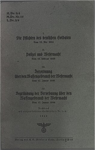 ﻿وظایف سرباز آلمانی (1936)