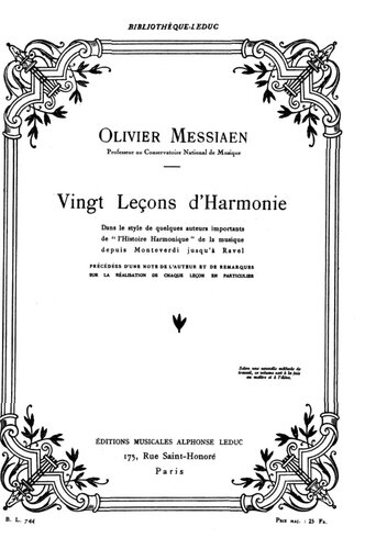 ﻿Messiaen - بیست درس هماهنگی