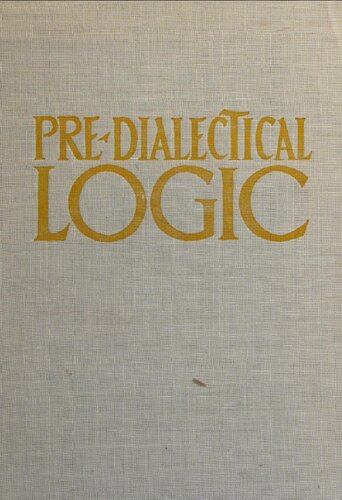 ﻿منطق پیش دیالکتیکی