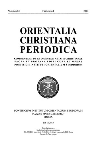﻿Orientalia Christiana Periodica