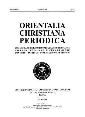 ﻿Orientalia Christiana Periodica