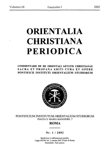 ﻿Orientalia Christiana Periodica