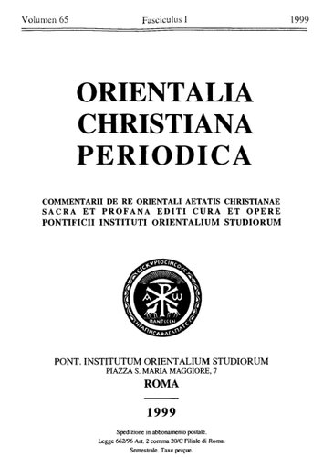 ﻿Orientalia Christiana Periodica